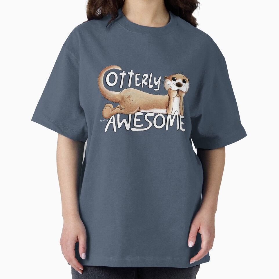 Funny Otterly Awesome Sea Otter Cartoon by modartis