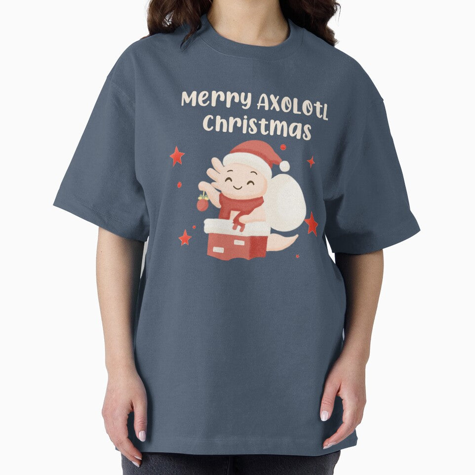 Axolotl Christmas Pink Santa chimney by MochiBunnyDiaries