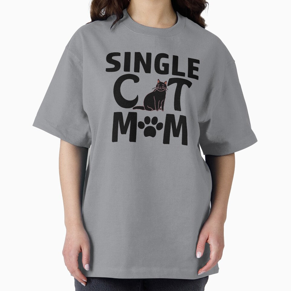Single cat mom cute funny cat by Graciouss