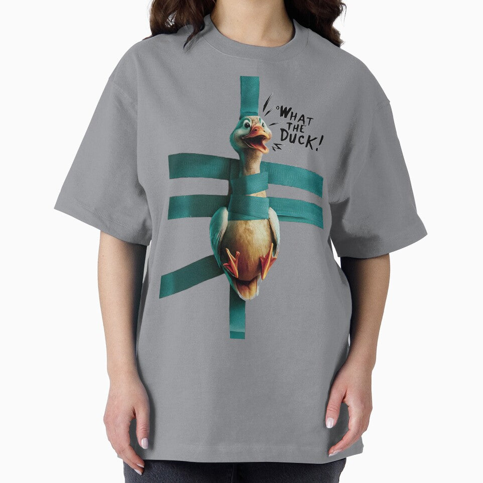 "what the duck", FUNNY  illustration, photo, painting, cinematic, poster by AdesignTEE
