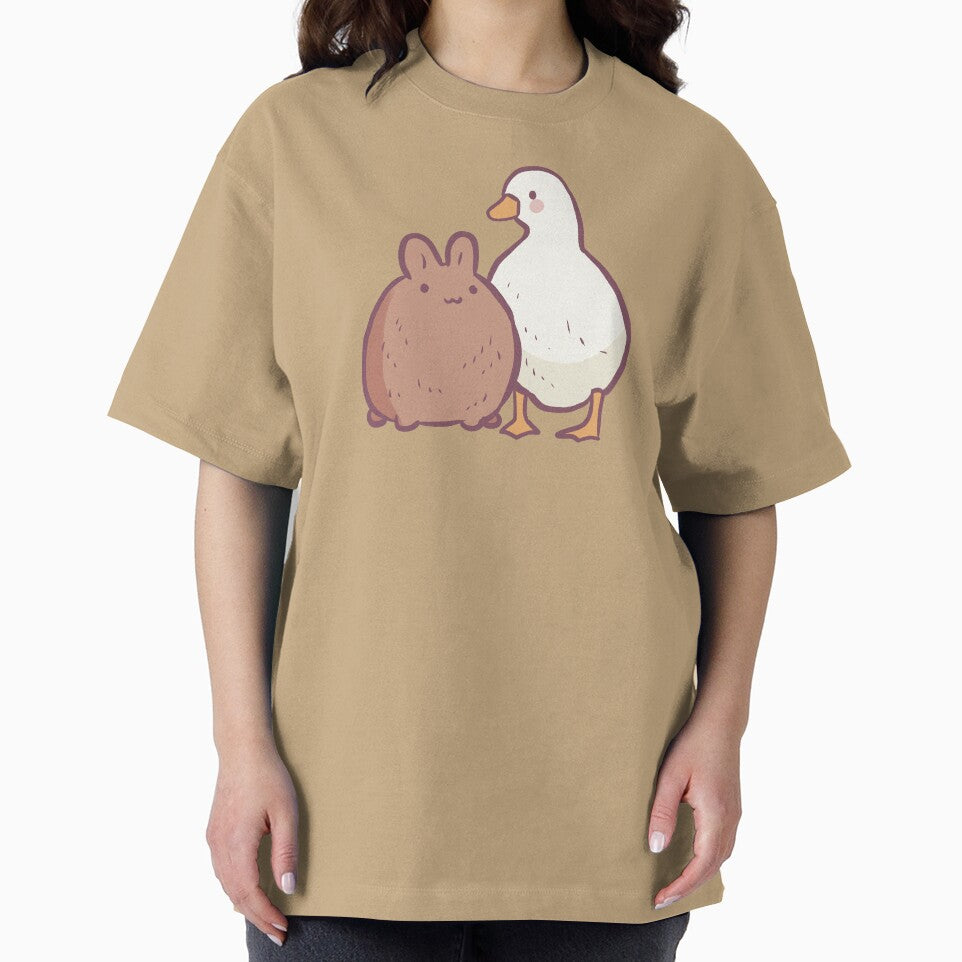 Duck and bunny illustration by Artofmayara