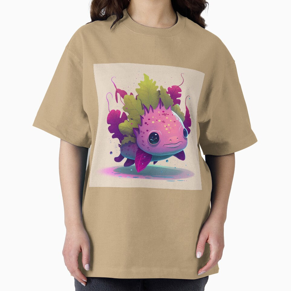 Pink Cute Axolotl - axolotl art by wildlifezen