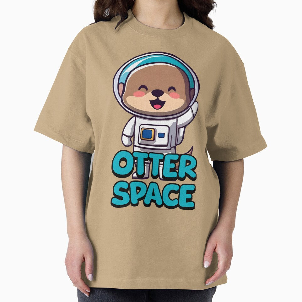 Otter Space! Cute Otter Astronaut Cartoon by PMCreative