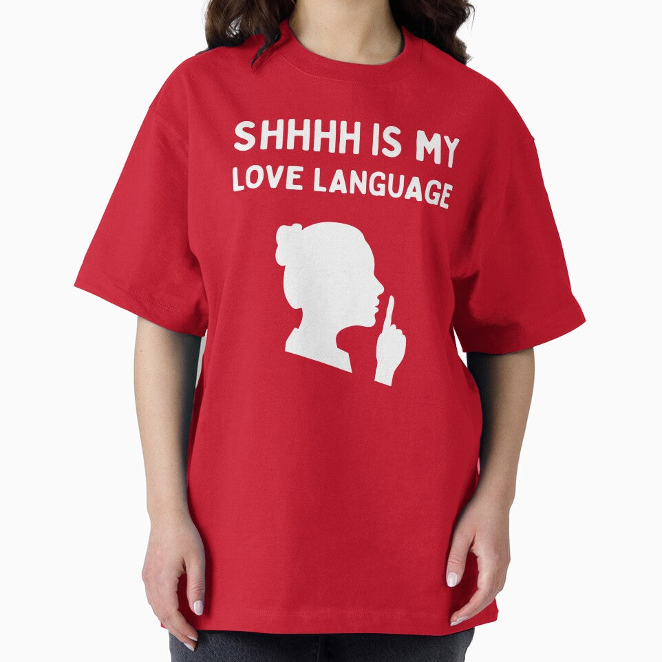 Shhh Is My Love Language | Funny Librarian | Book Lover | Reading Humor - Female/White by SabbaticalSteve