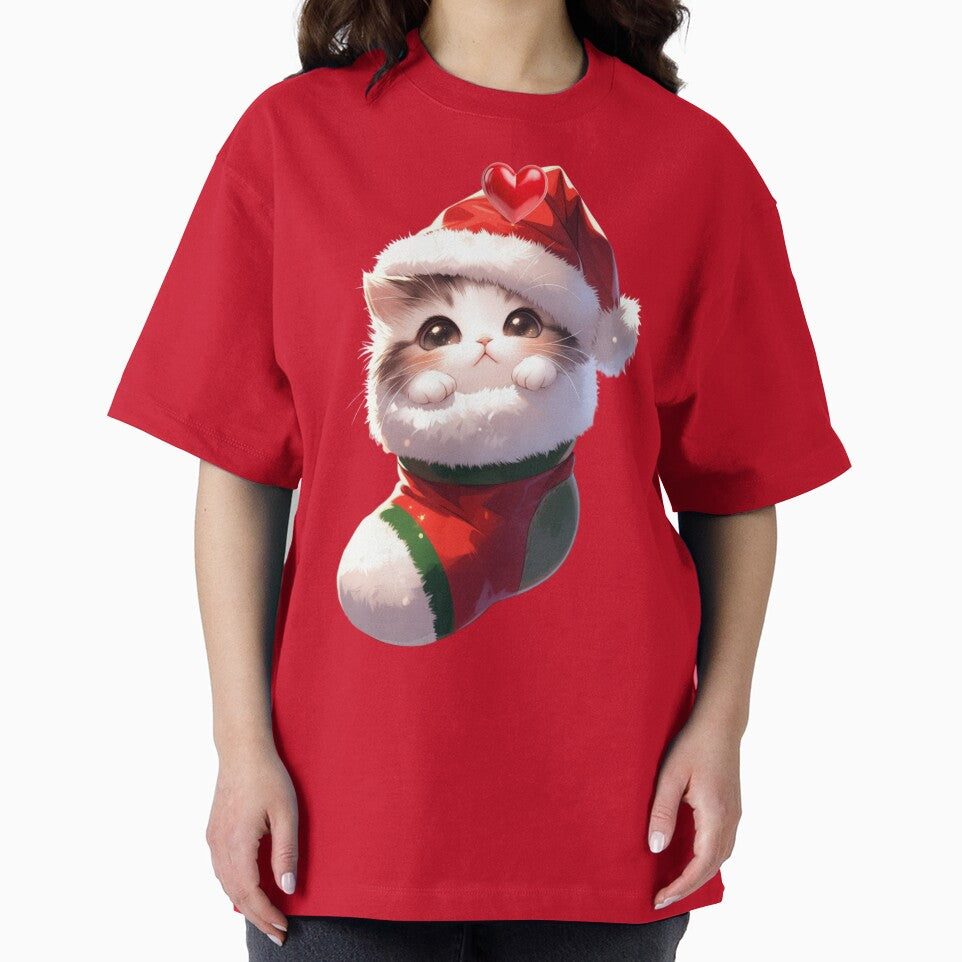 Cat in a Christmas Stocking,Christmas kitten in a stocking by OLYUS