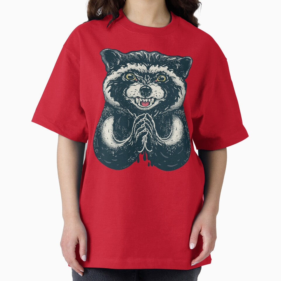 Evil Raccoon - Funny evil face Racc plan ironic meme pope mad destroy the world | Pet Mat Bandana Racc by Any Color Designs