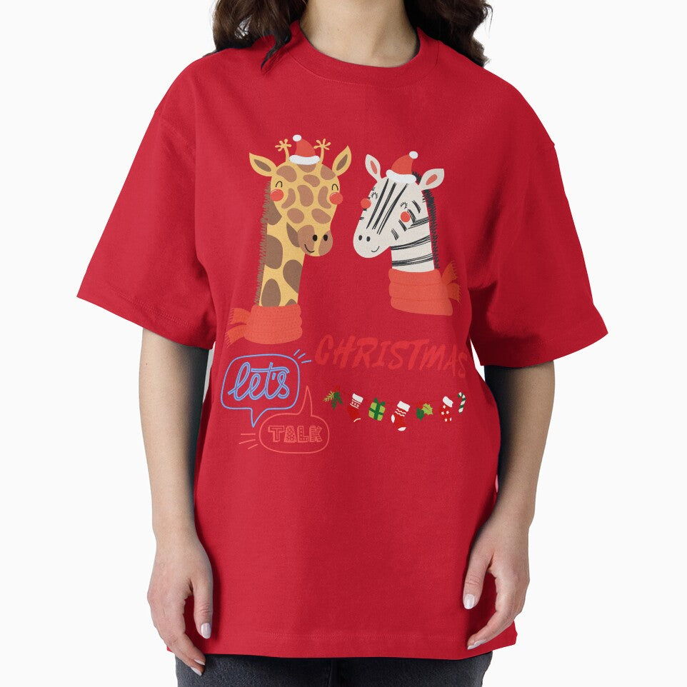 Lets Talk Christmas - Zebra and Giraffe by Quirky Dez