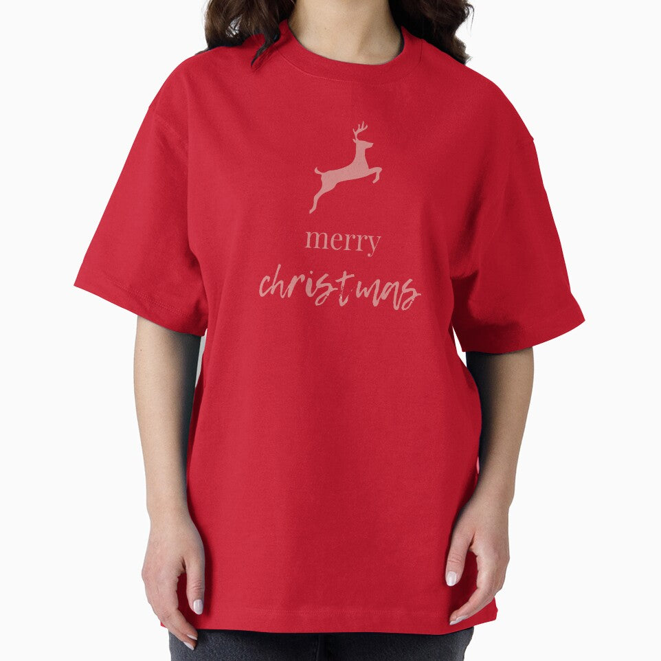 merry christmas reindeer - minimalistic by LisaMichelleArt