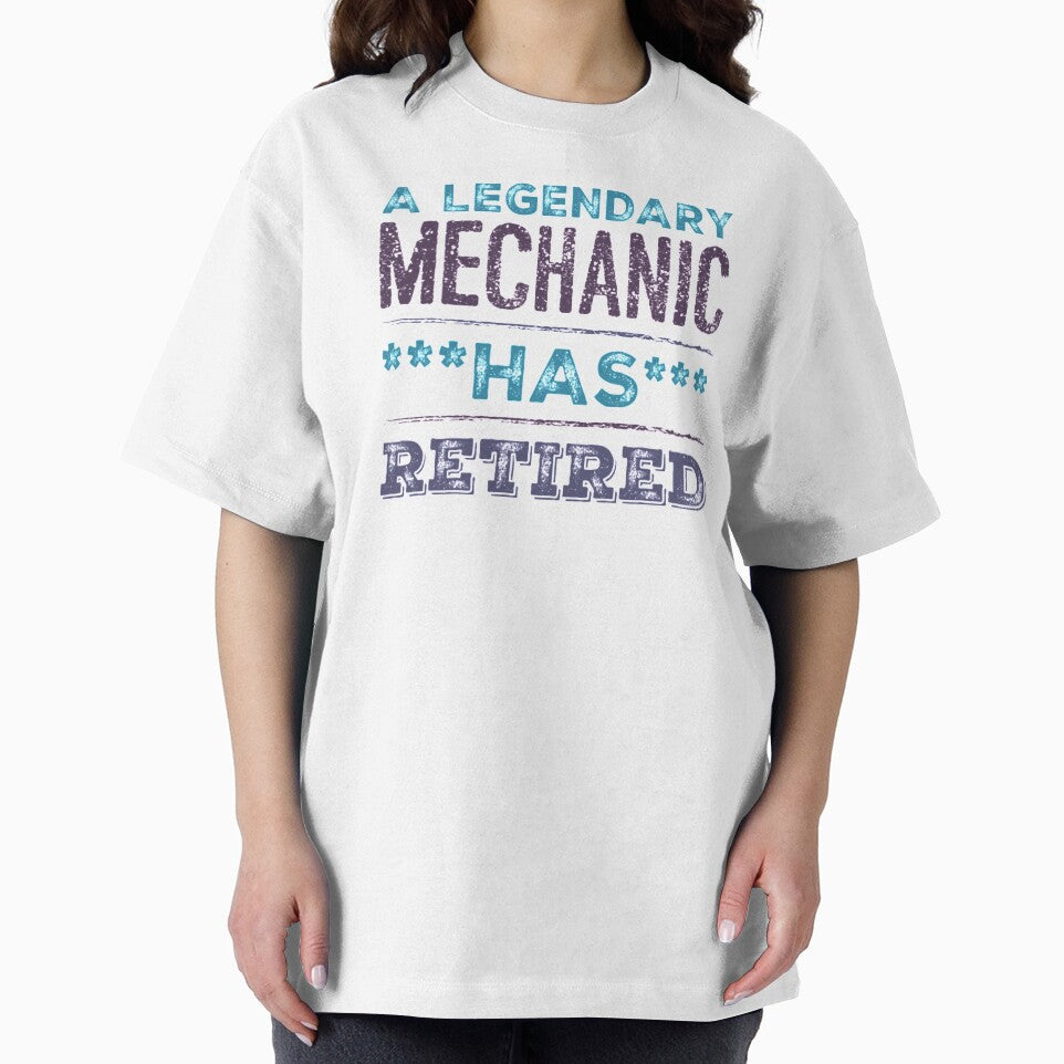 A Legendary Mechanic Has Retired Blue Violet Grey Font by HppyStrngHelthy