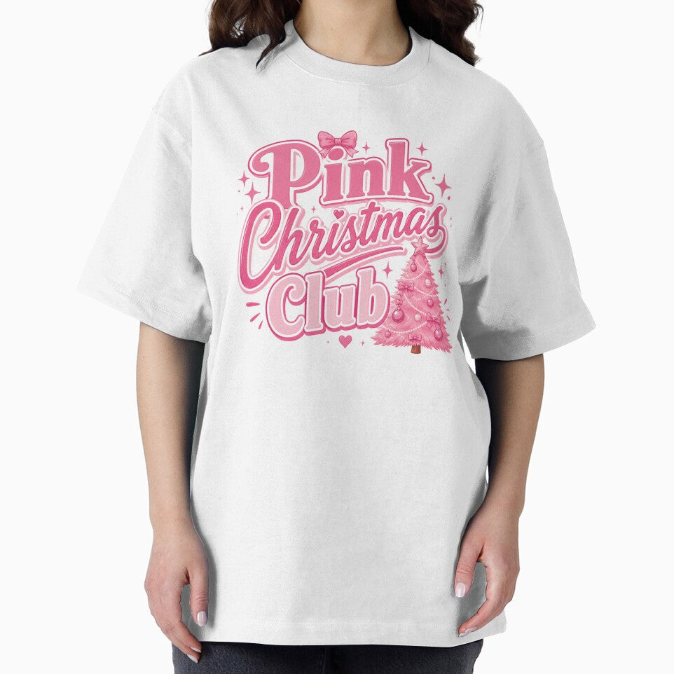 Pink Christmas Club | Cute Pink Lover Christmas Tree Holiday Design by TheStephanieRome