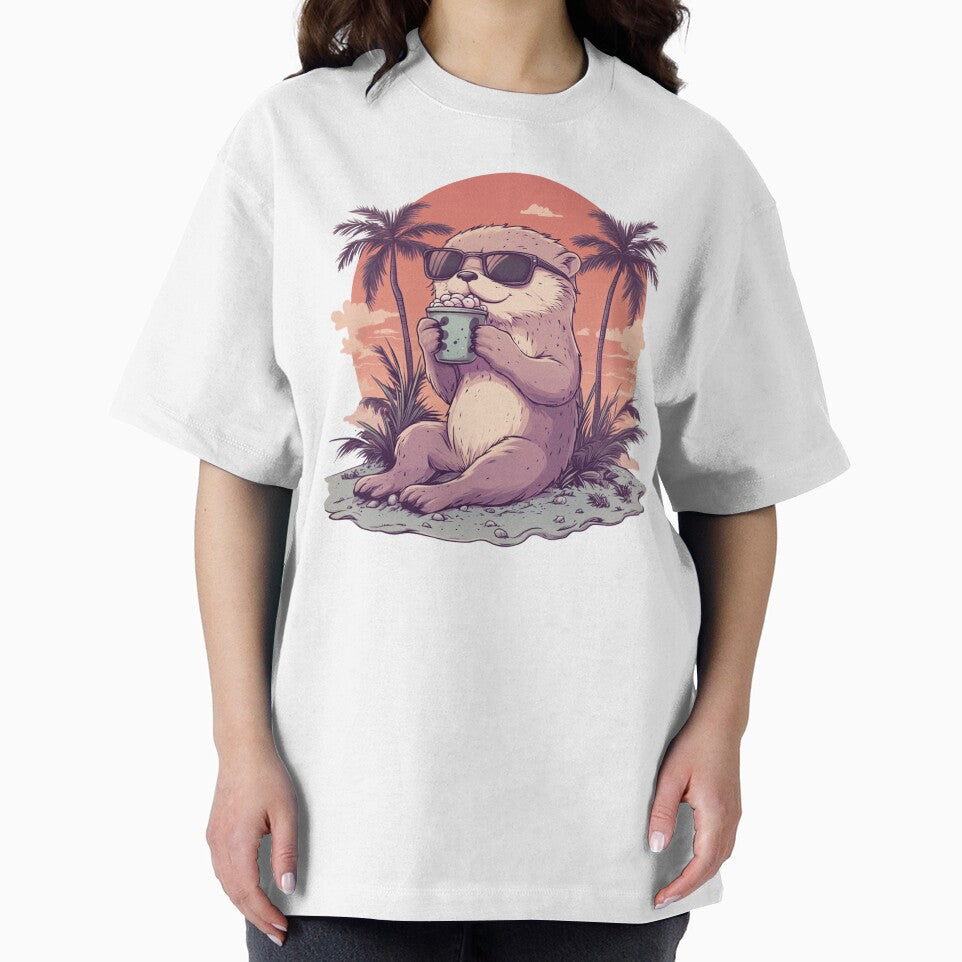 Otter Summer Vibe by NicolasGlowArt