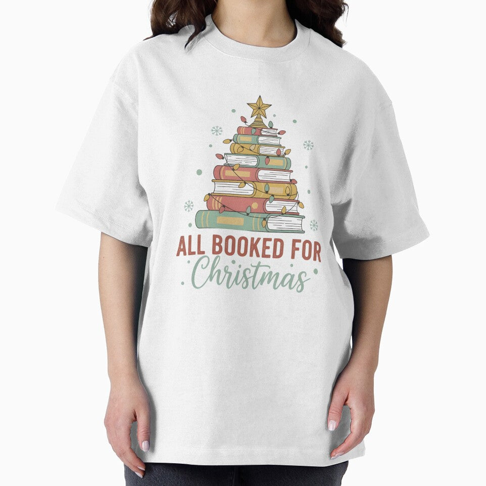 All Booked for Christmas Book Lovers Xmas Tree Lights by ArtTee-Folie0