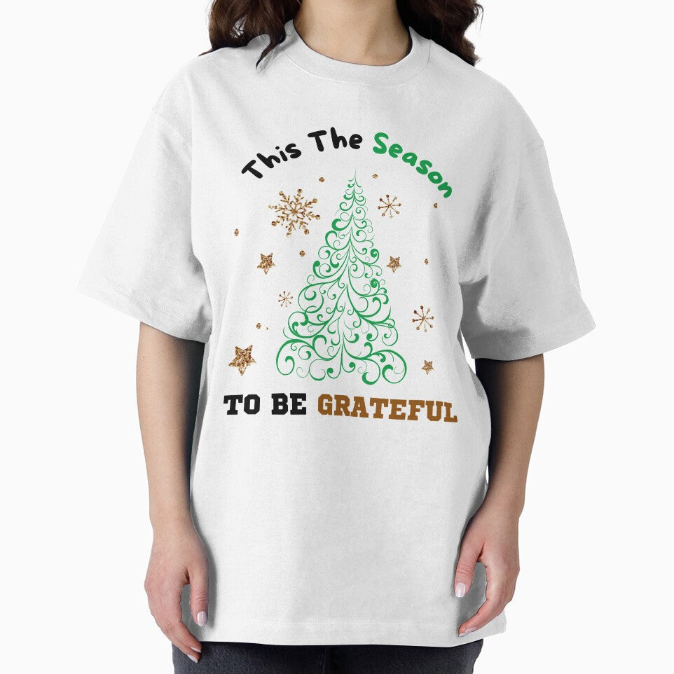 Tis The Season To Be Grateful - Snowflakes - Christmas Tree by bsrishika