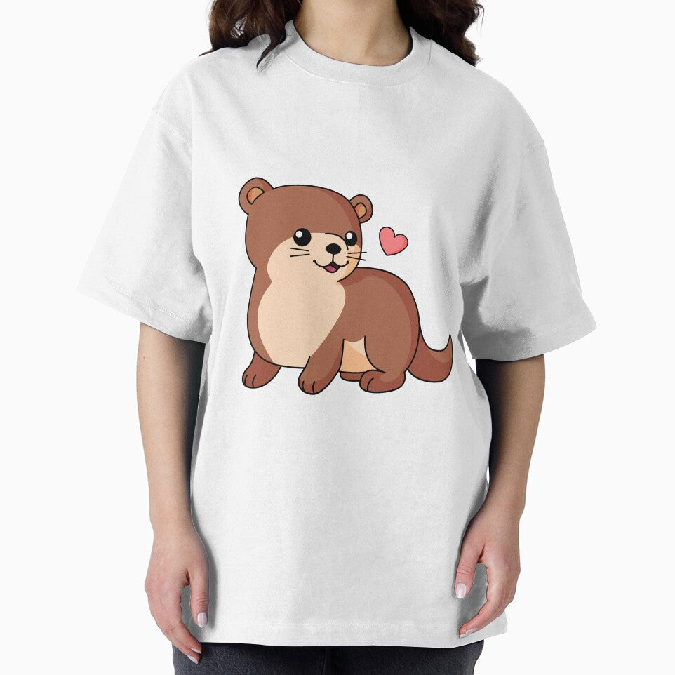 Cute Otter with heart by EmHurst10