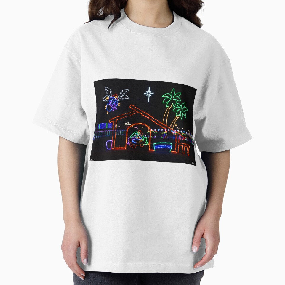 Nativity Scene CHRISTmas Lights by LisaWootenPhoto