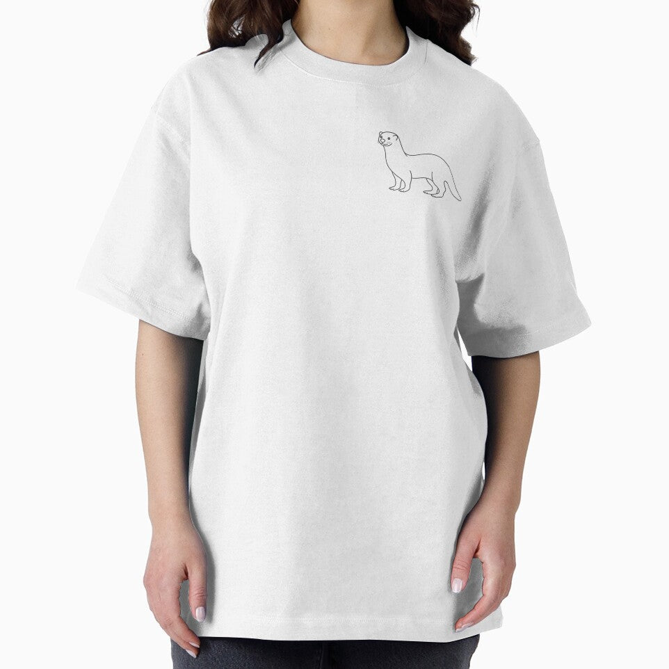 Otter Friendly 2 Line Art Gift by OneLine Studio