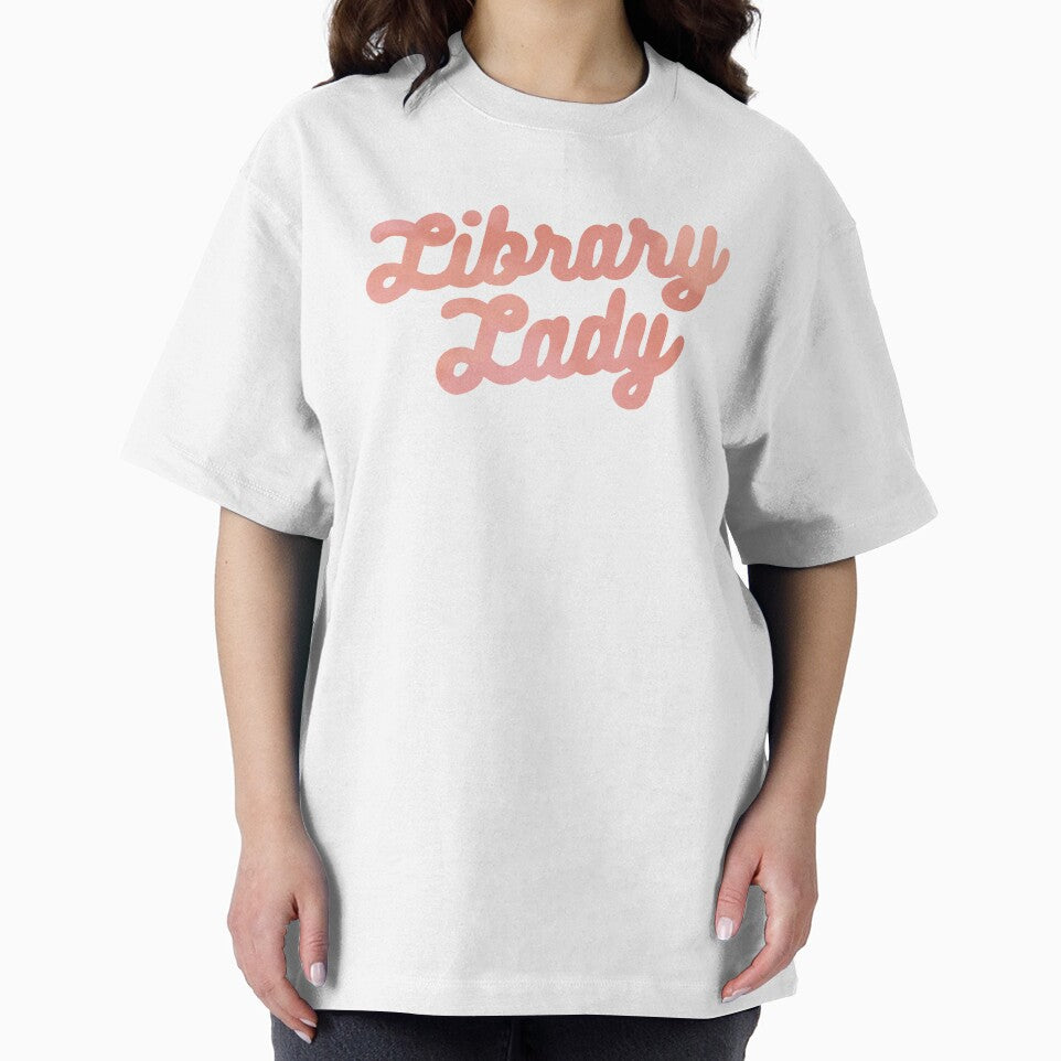 Retro Library Lady Design in Pink Watercolor by WildeandCo