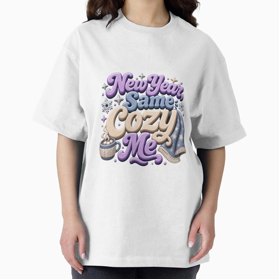 New Year Same Cozy Me - Cozy Winter Quote by GoverArt