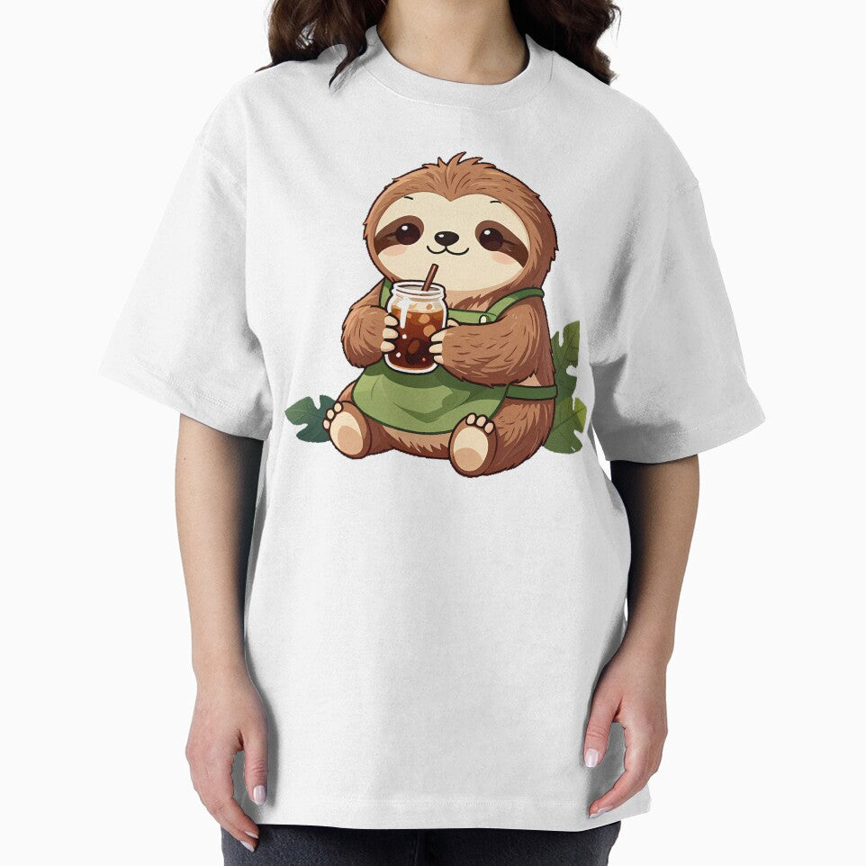 Cute Sloth Barista with Slow-Drip Cold Brew Coffee Icon by pumsquare