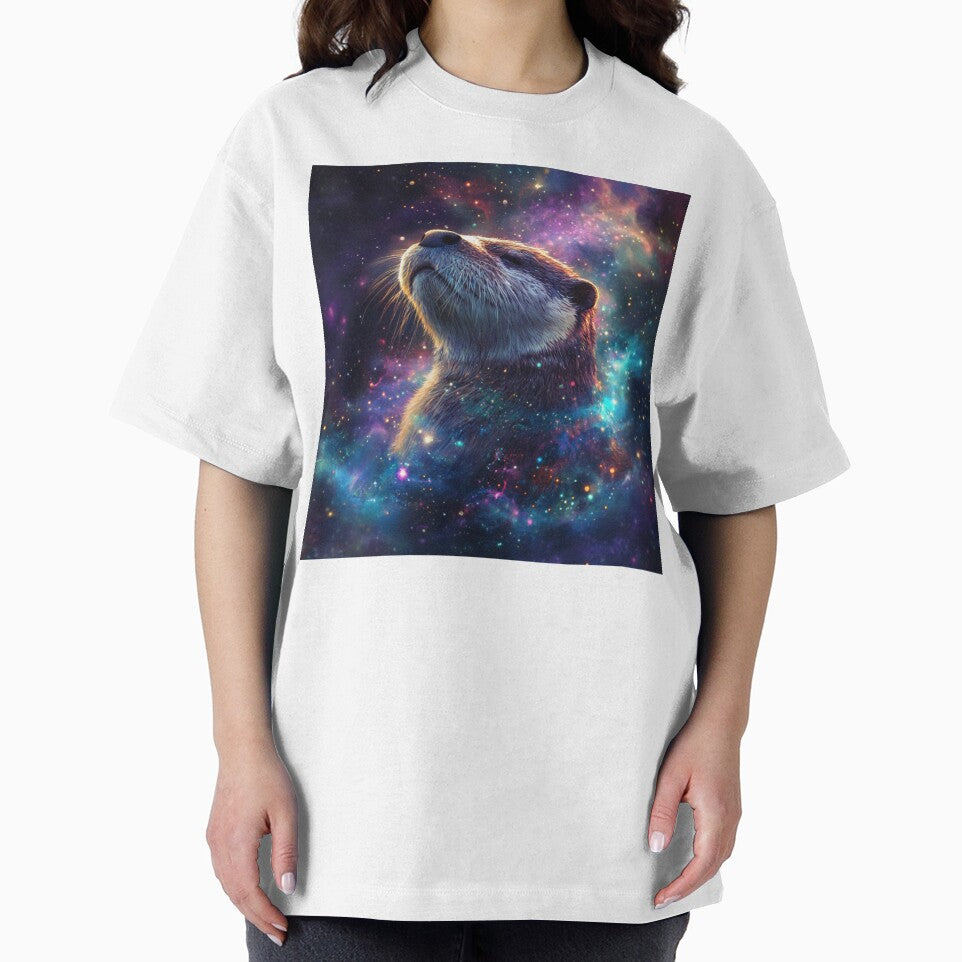 Galaxy Otter Poster by NicolasGlowArt