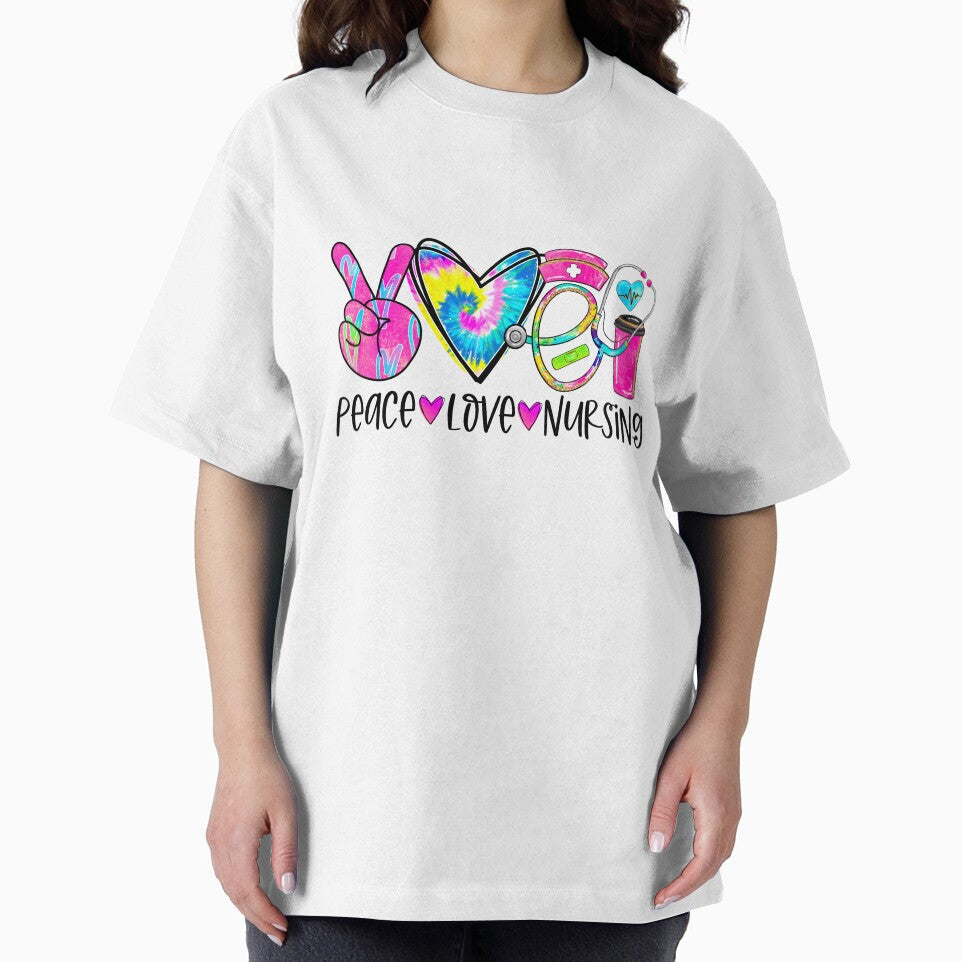 Peace love nursing tie-dye- Nursing tie-dye by Designs Of all kinds