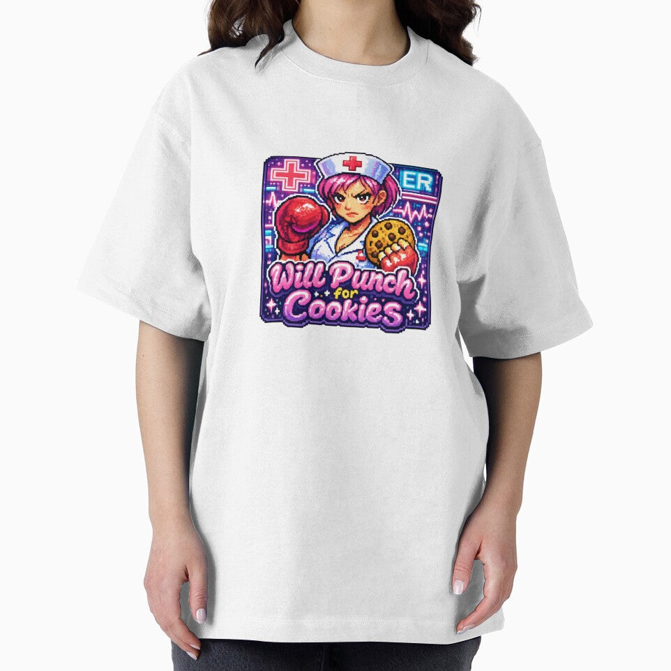 Y2K Sticker - Will Punch for Cookies Nurse Funny Gift by OrikuStudio