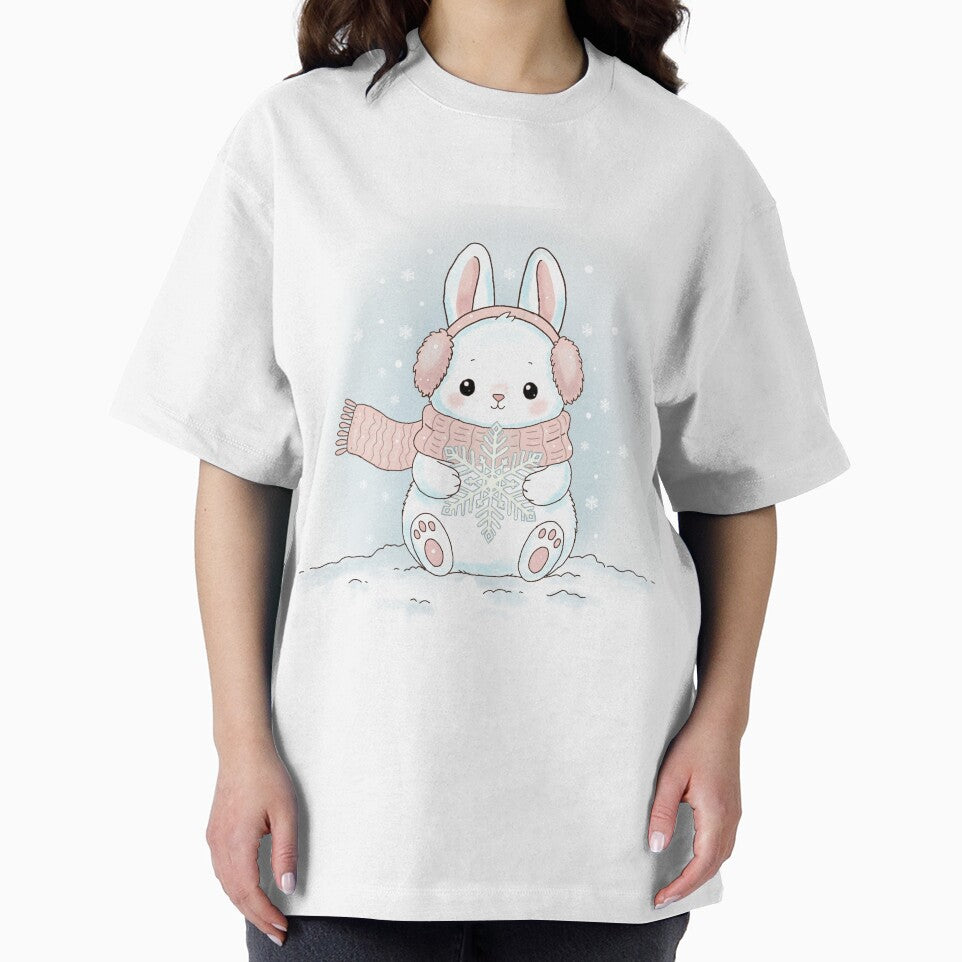 Cozy Delicate Bunny in Winter – Cute Minimal Aesthetic by Rexyy Studio