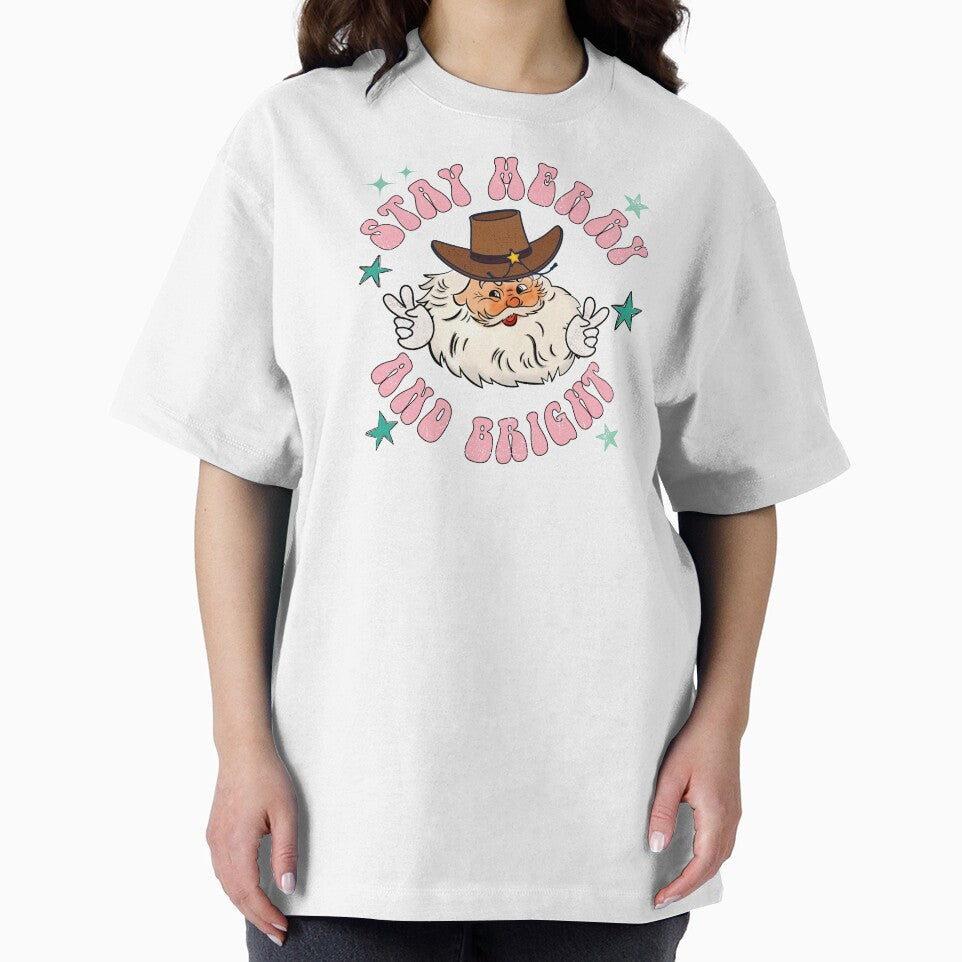 Retro Cowboy Santa - Stay Merry And Bright Retro Design by handsoftime2020
