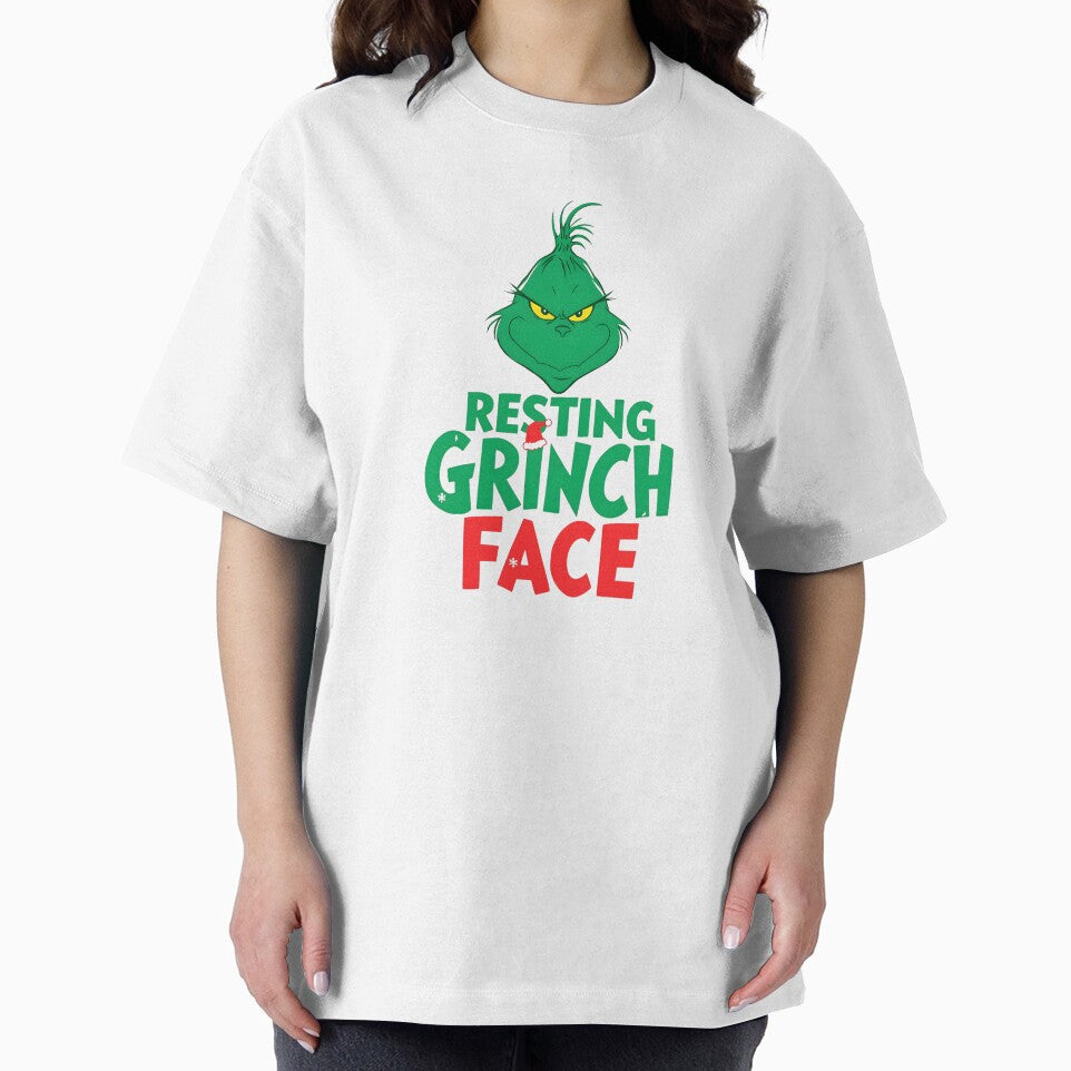 Resting Grinch Face – Funny Christmas Grinch Expression Design by Graphic Therapist