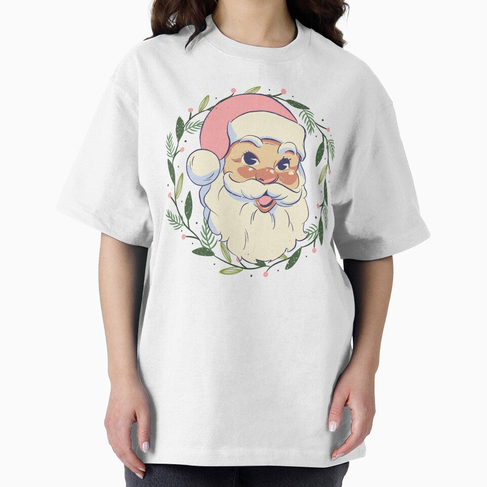 Retro pink santa christmas 70s style xmas santa claus womens mens by Lala35