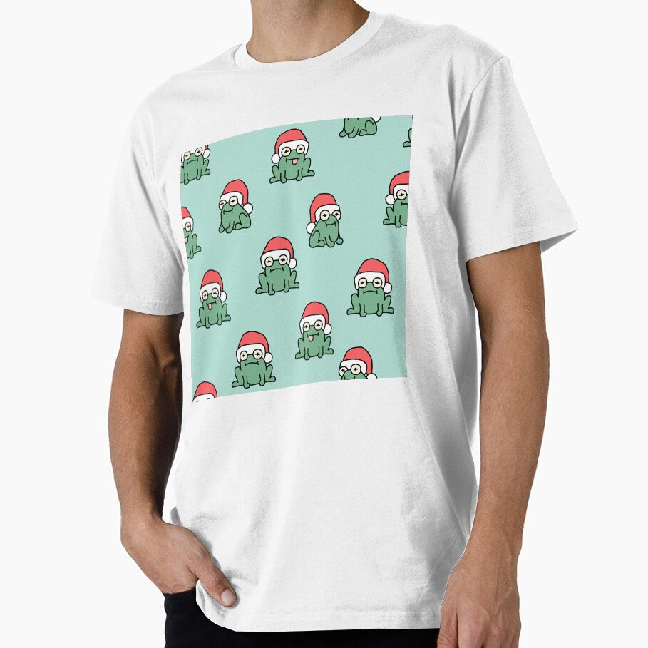 christmas frogs - teal by littlearrow