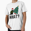 What? Black Cat Tipping Xmas Tree Funny Women Men Girls Kids Graphic. by Artit Wongpradu