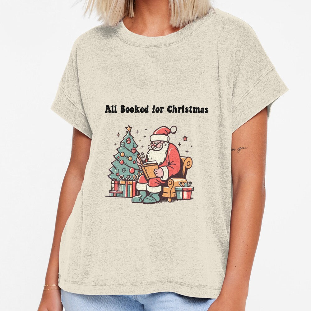 All Booked for Christmas Funny Bookish Holidays by BubusCollective