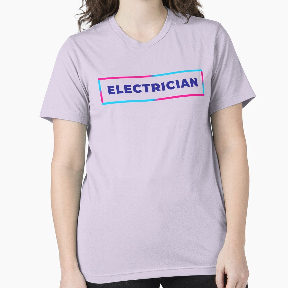 Electrician retro colorful frame by SVPOD