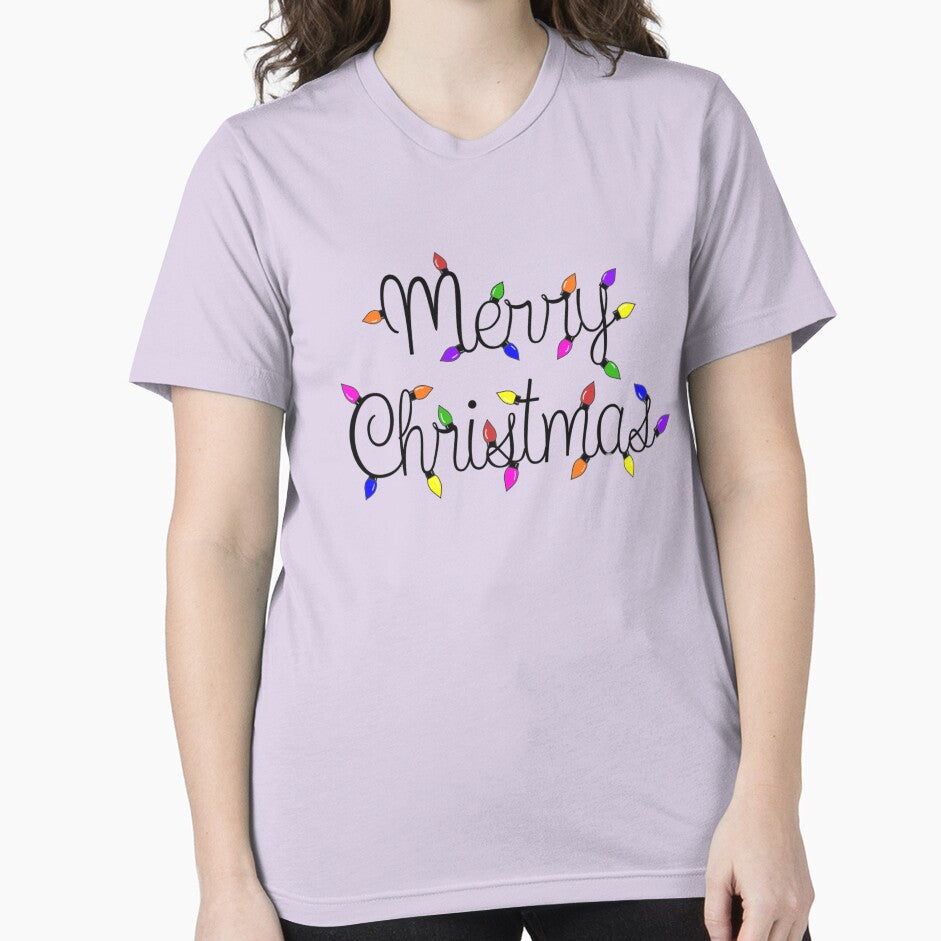 Merry Christmas with fairy lights by KaisPrints