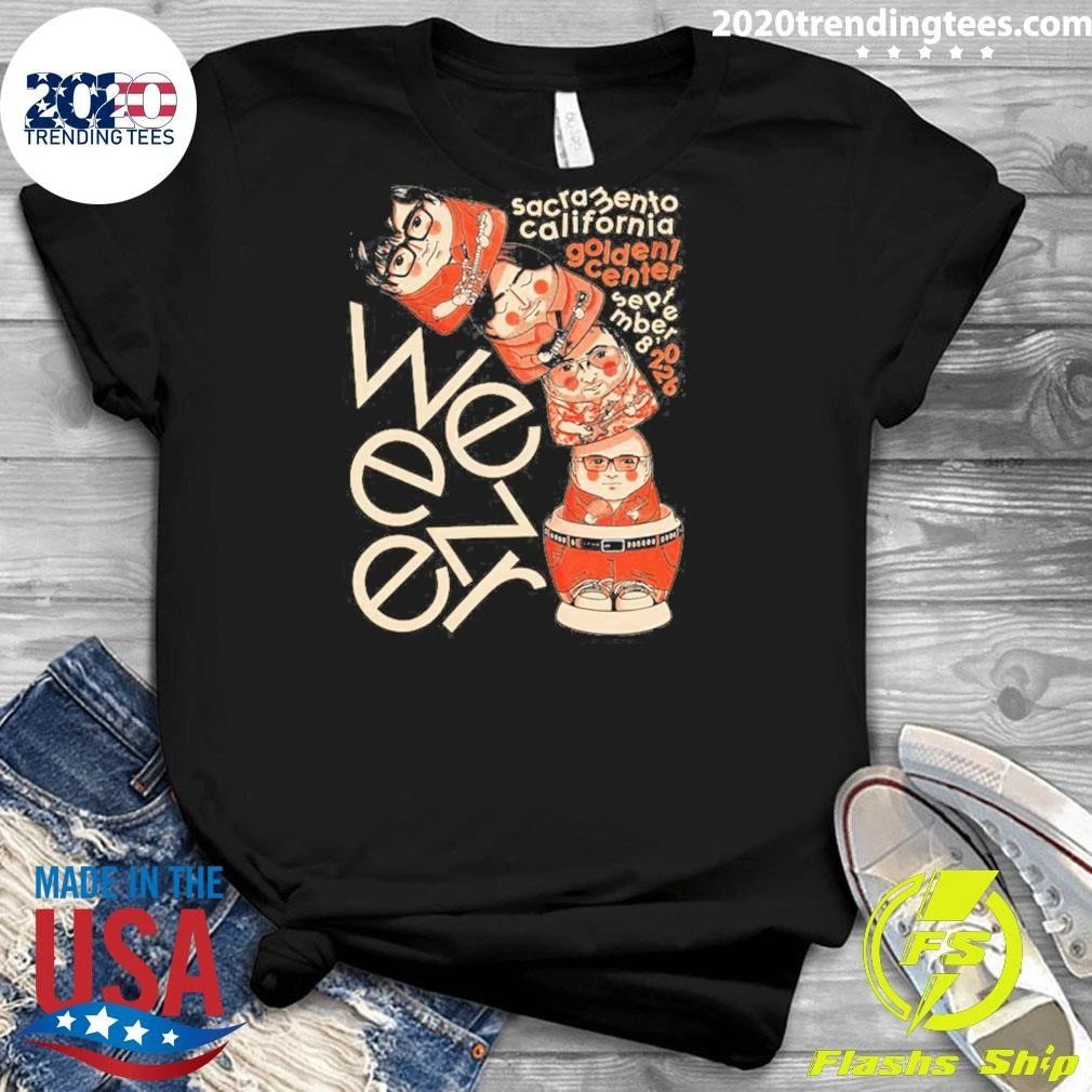 Weezer Sacramento CA At Golden 1 Center In Sacramento CA On September 8 2026 Shirt