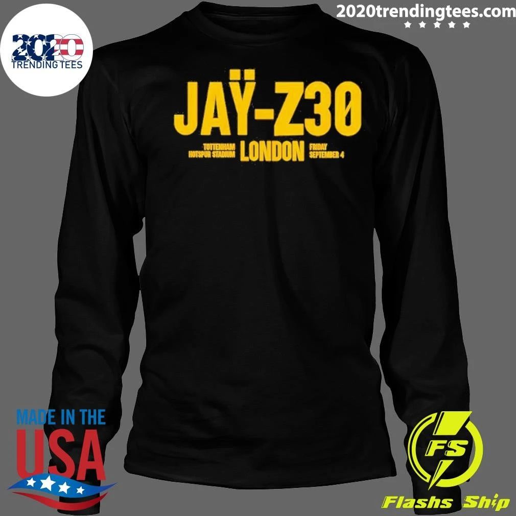 Jay-Z30 London Tour 2026 Tottenham Stadium Concert Hip Hop Shirt