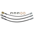 1969 Chevrolet Camaro Front Drum Stainless Braided Brake Hose Kit 3pc