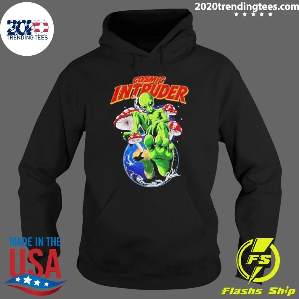 Cosmic Intruder Alien Graphic 2027 Shirt