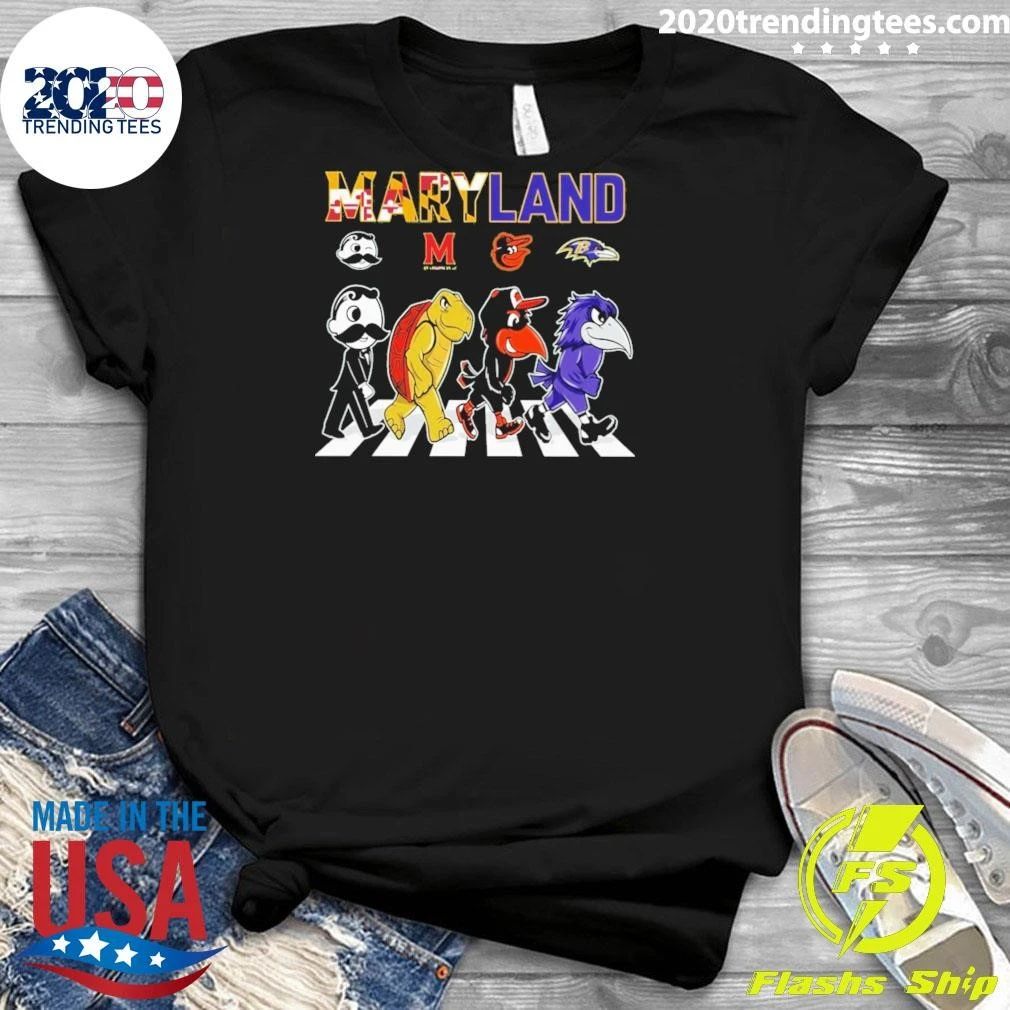 Maryland Sports Mascots Abbey Road Shirt