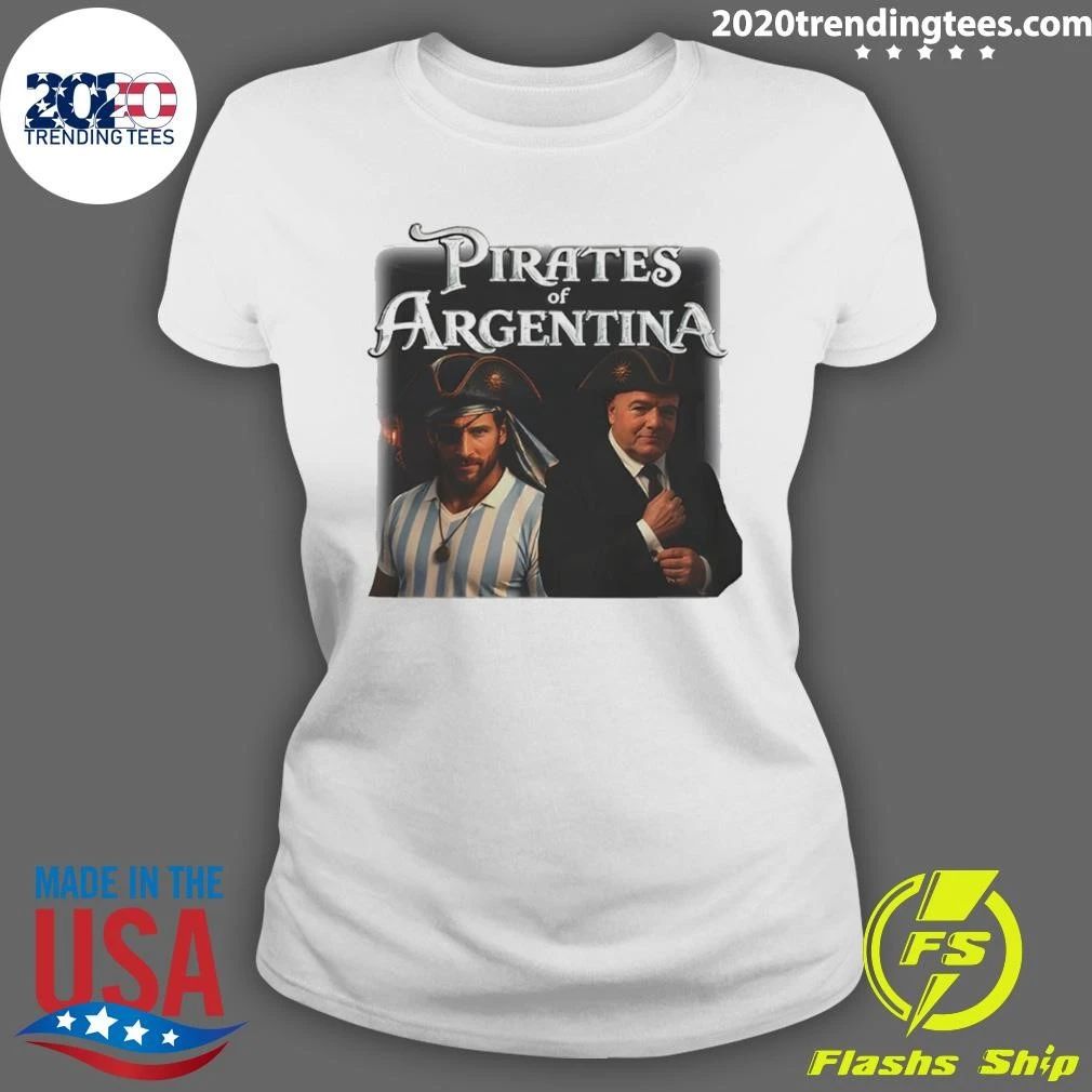 Messi Vs Gianni Infantino Pirates Of Argentina Soccer World Cup 2026 Meme Shirt