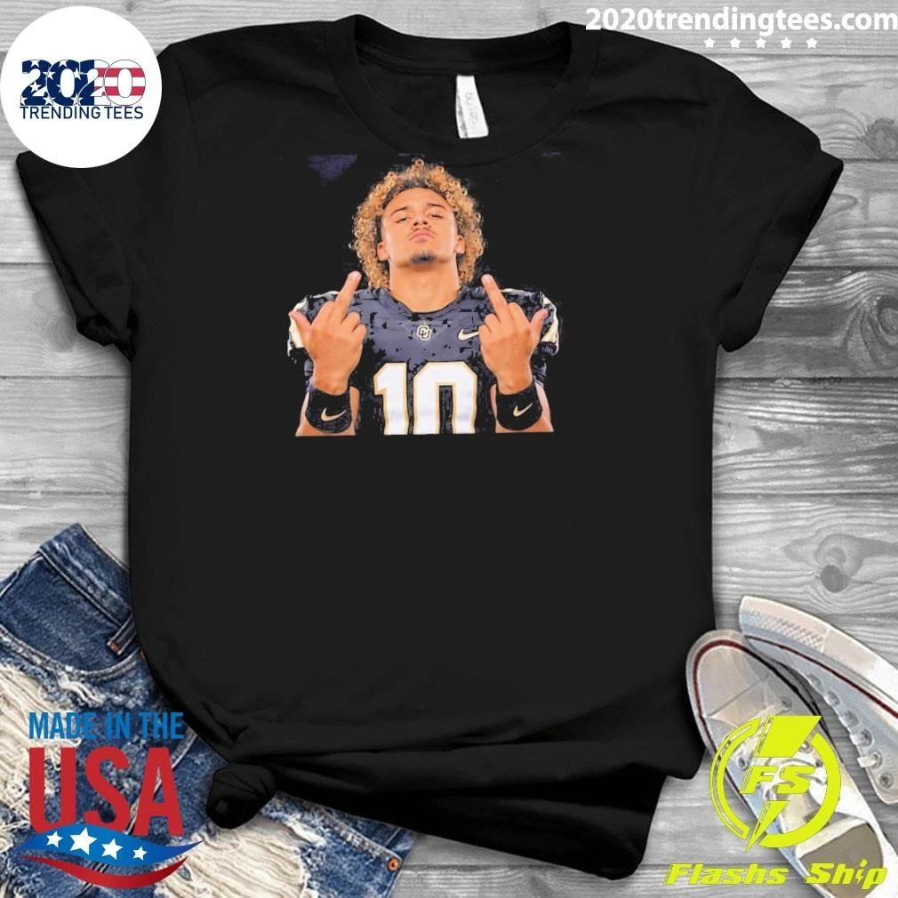 Julian Lewis Colorado Buffaloes Double Middle Finger Shirt