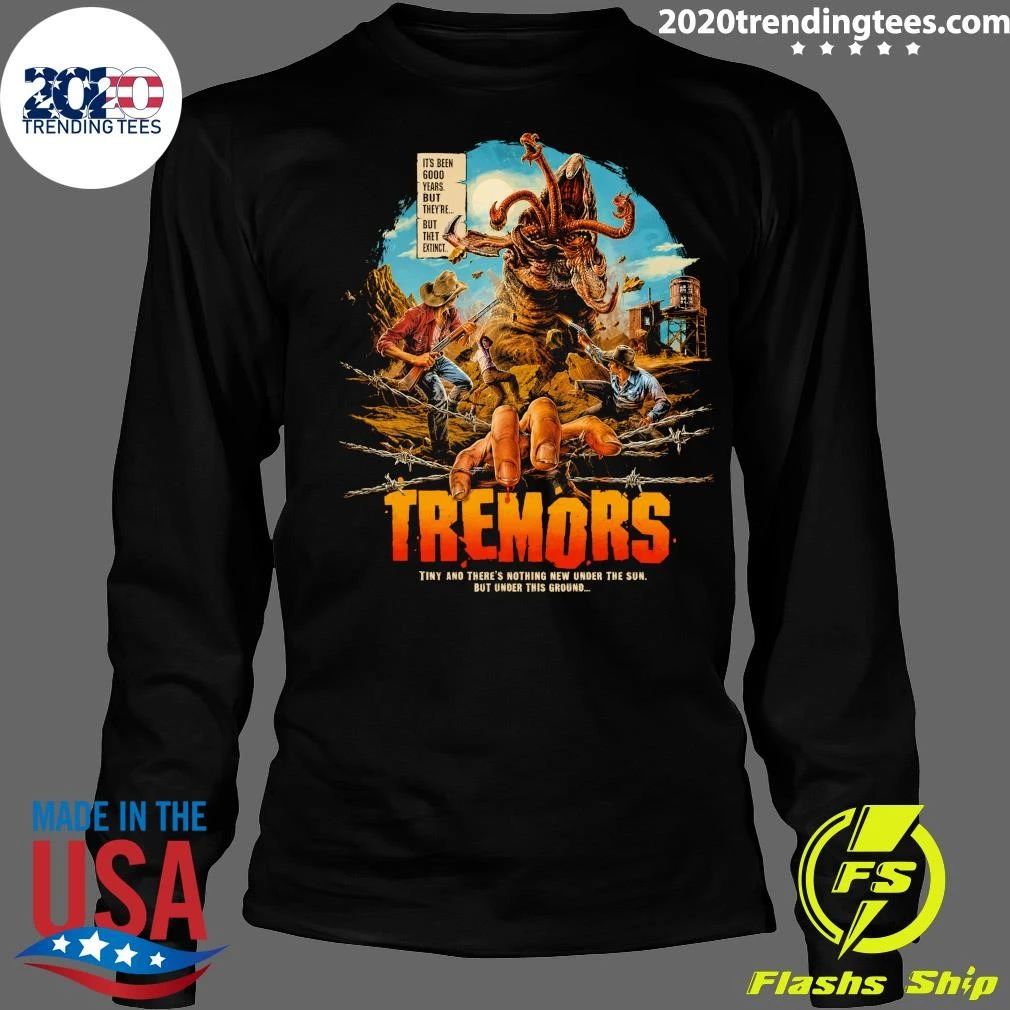 Tremors Monster Tiny And There’s Nothing New Under The Sun But Under This Ground Desert Horror Western Art Tee Shirt