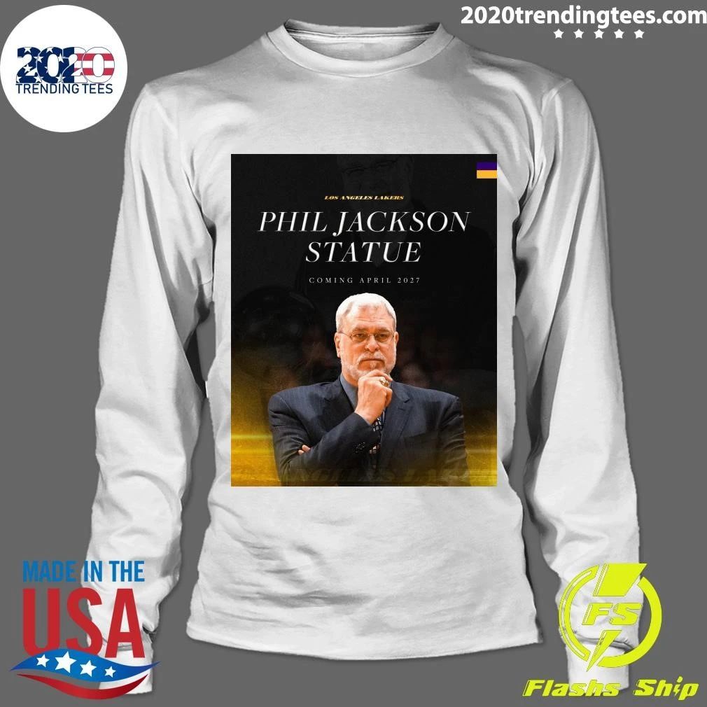 Los Angeles Lakern Phil Jackson Statue Coming April 2027 Shirt