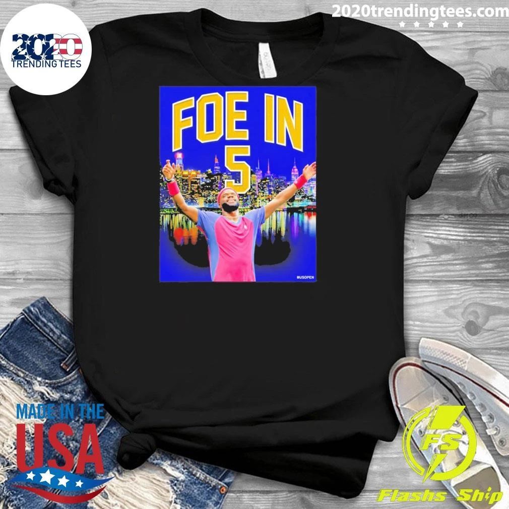 Frances Tiafoe Us Open Tennis Foe In 5 Shirt
