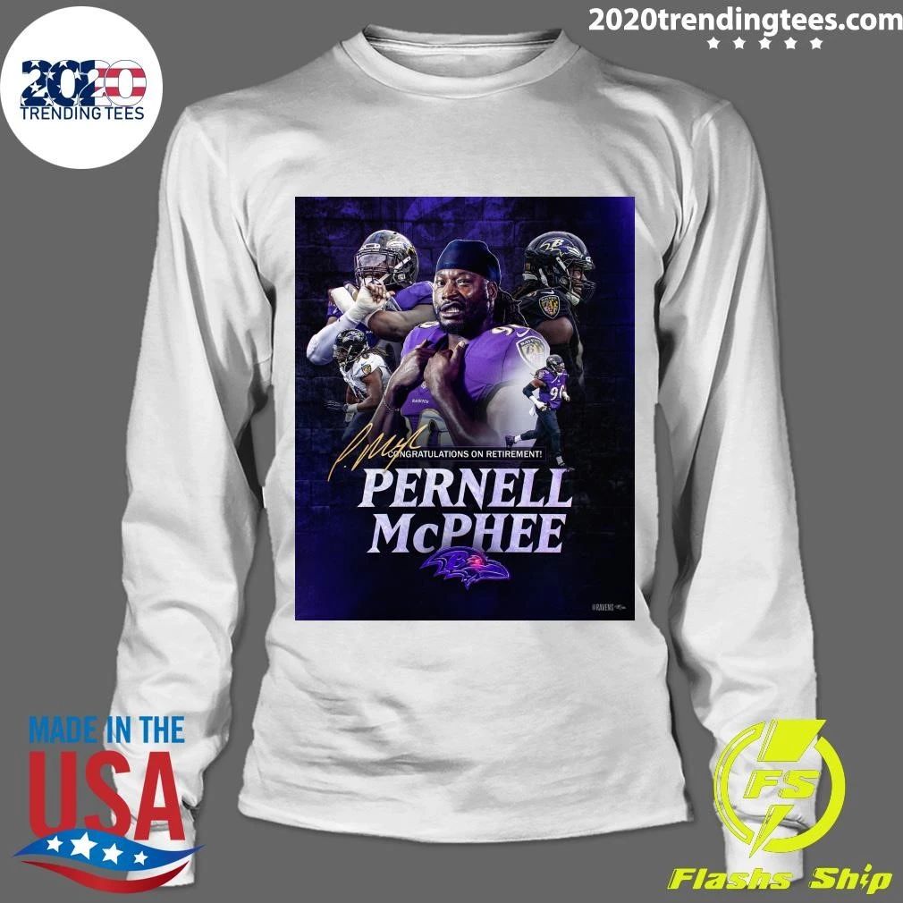 Ravens Congratulations On Retirement Pernell Mcphee Signature Shirt