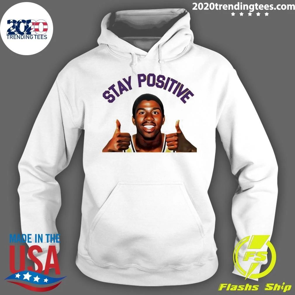 Magic Johnson Stay Positive Basketball Shirt