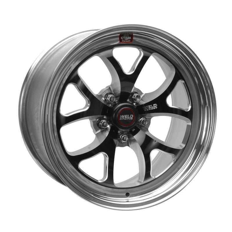 Weld S76 17×7 / 5×4.5 BP / 4.2in. BS Black Wheel (High Pad) – Non-Beadlock