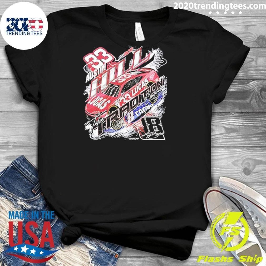 Austin Hill 33 Classic Ink Lucas Oil Car Shirt