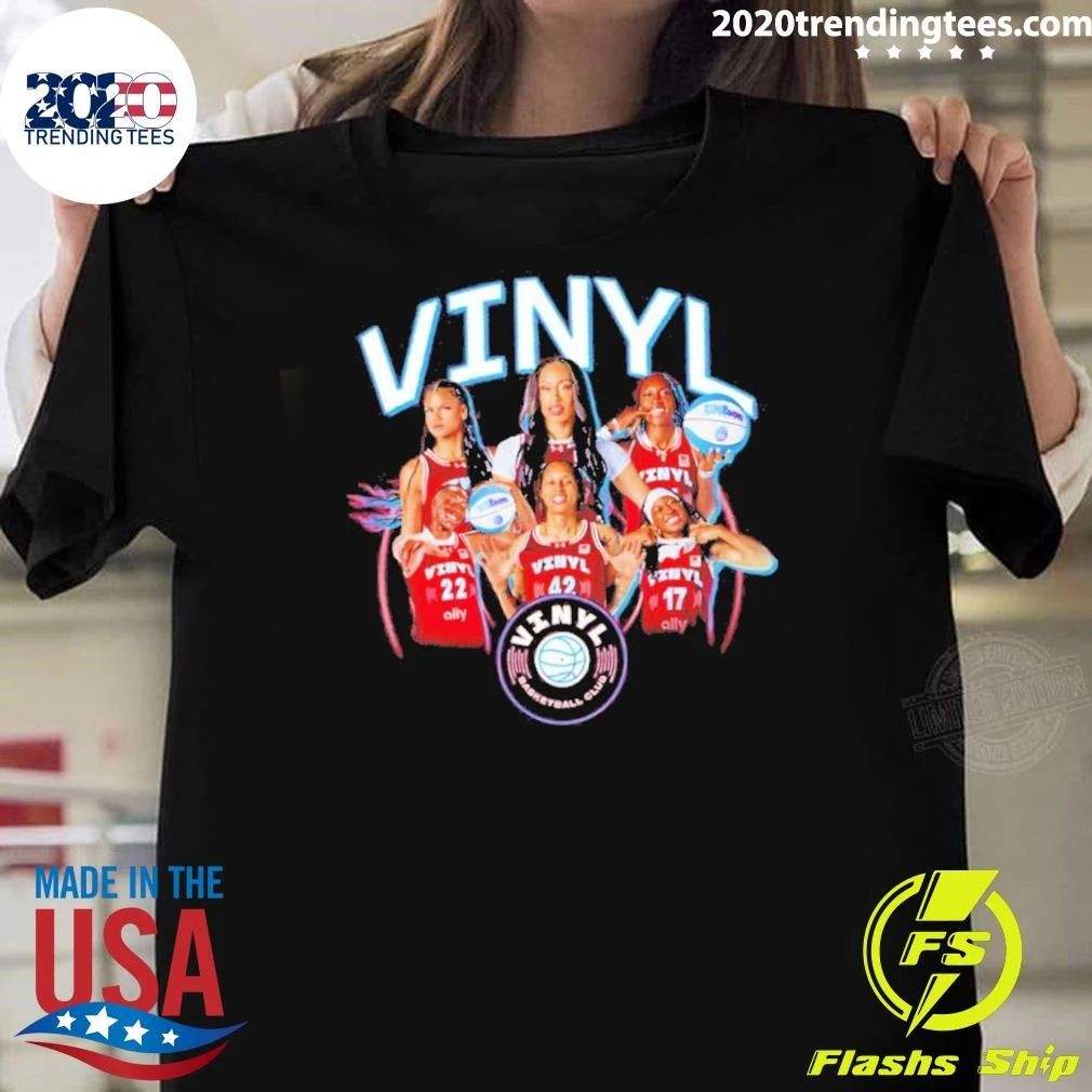Vinyl Basketball Club Player Graphic Shirt